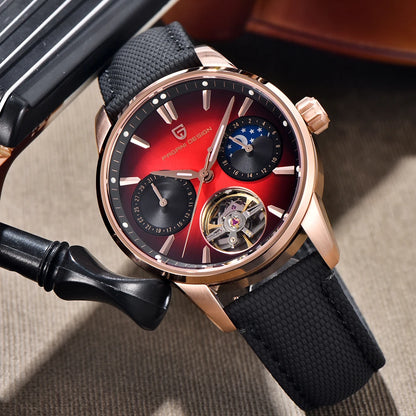 Pagani Design men’s watch, new model, luxury automatic mechanical watch, 41 mm, stainless steel, water-resistant to 10 bar, ‘racer’ style