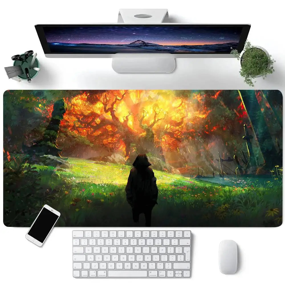 World Of Warcraft Game Mousepad Large Keyboard Desk Mat Gaming Mouse Pad LockEdge Non-slip Mat