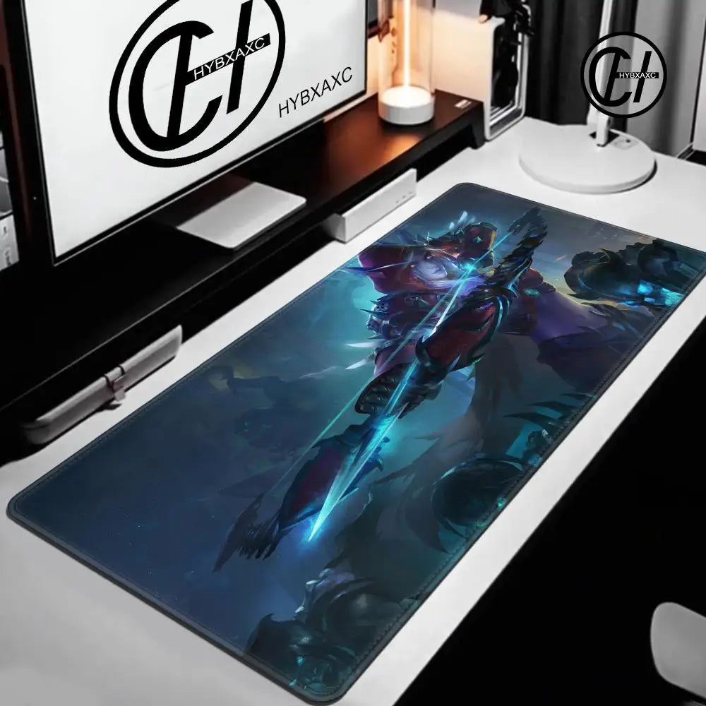 World of Warcraft Lich King-muismat voor pc, HD-anime gamingaccessoires, toetsenbord- en muismat voor laptop, XXL gamekast-bureaumatkleed