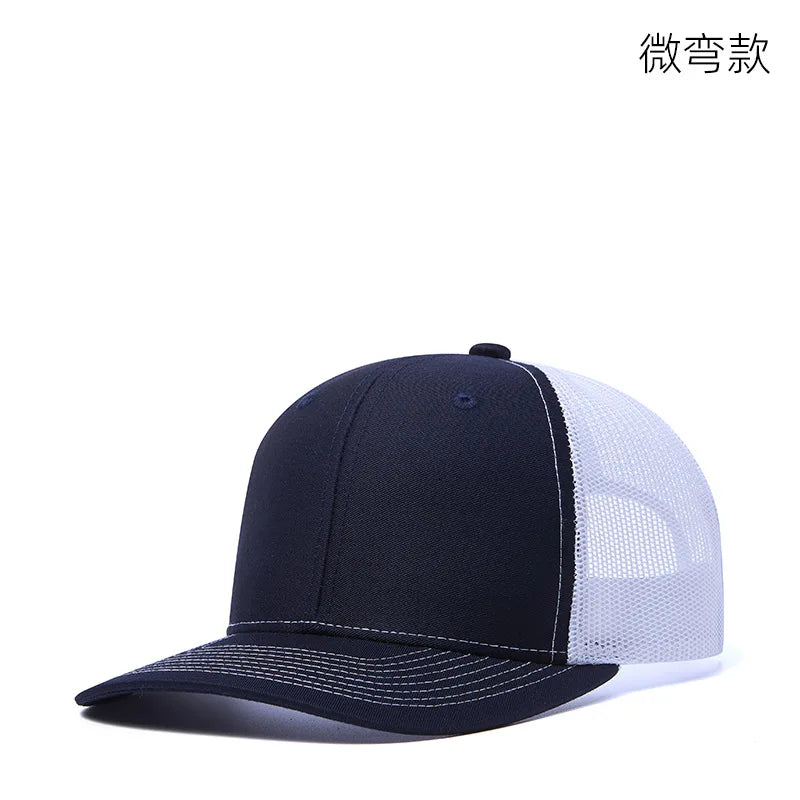 Czapki z daszkiem typu „trucker” w 38 kolorach, na świeżym powietrzu, z zatrzaskiem, czapki typu „dad hat”, hip-hopowe, męskie, damskie, regulowane, dla chłopców i dziewcząt, czapki baseballowe