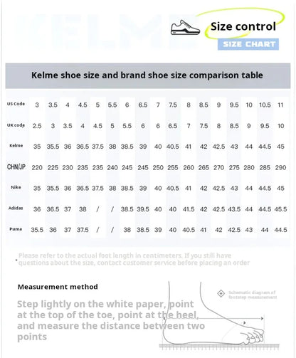 Kelme Football Shoes Men's Glimpse MG Adult Game Short Stud Football Shoes Professional Training Artificial Grass Sports Shoes
