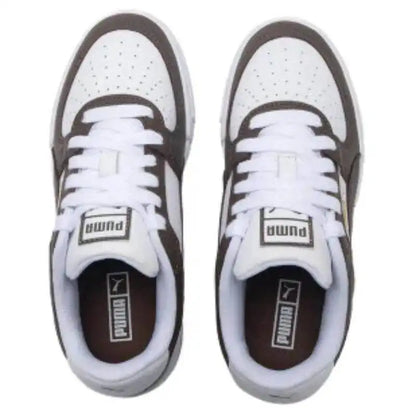 Nouvelles baskets décontractées polyvalentes PUMA unisexe à tige basse 2026 380190-63 Puma Blanc Café Marron Or Accent