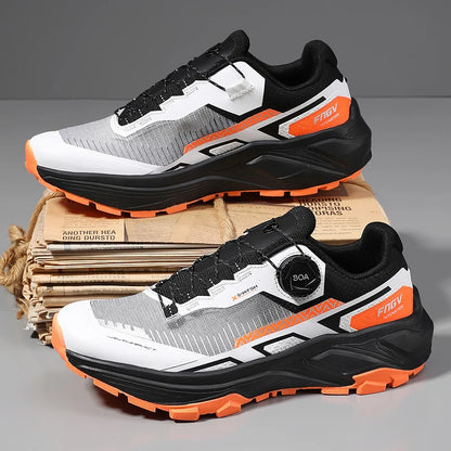 Scarpe da running da uomo primavera/estate, scarpe da trekking outdoor resistenti all’usura con chiusura BOA, stile sportivo e casual traspirante
