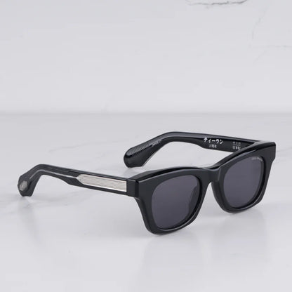 DEALAN Decade kollekció férfi klasszikus teknősbéka mintás arany napszemüveg, vintage stílusú, macskaszem alakú, vastag acetát keretű, UV400 védelemmel