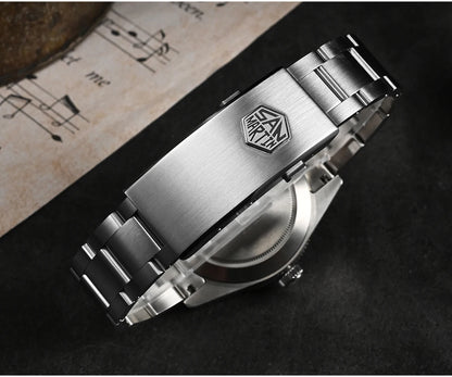 San Martin Root Beer Classic Vintage Luxury Men's Watch 39mm NH34 GMT Automatic Mechanical Watch Sapphire Waterproof 100m SN0109