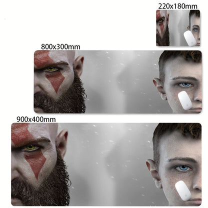 XXL egérpad God of War íróasztali szőnyeg PC-s játék kiegészítők billentyűzet számítógépes egérpad játékosok számára nagy szekrény irodai asztal szőnyeg