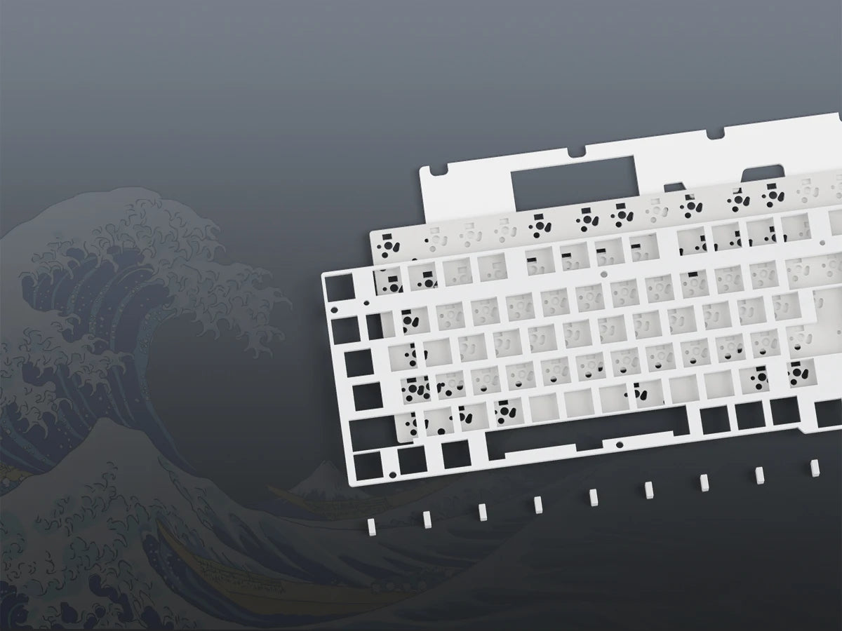 Teclado gamer Womier S-K80 con pantalla OLED a color, teclado mecánico gaming hot-swappable con montaje gasket y RGB personalizable