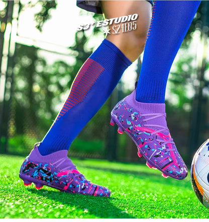Professionele voetbalschoenen voor heren, ademend mesh, antislip voetbalschoenen, snelle sneakers, modieuze voetbalschoenen voor kunstgras voor heren