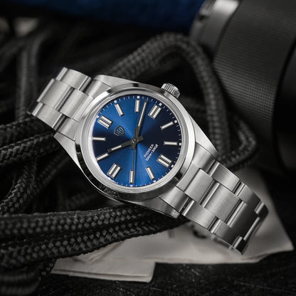 Watchdives WD1016 V3 kvarc karóra, 37 mm-es rozsdamentes acél tok, zafírüveg, vintage stílusú karóra, VH31 Sweep mozgás, 100 m vízálló férfi karóra