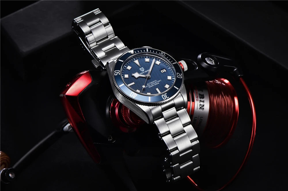 Montre automatique pour homme PAGANI DESIGN – Modèle de luxe type BB58, montre-bracelet mécanique, sportive, en acier inoxydable et étanche