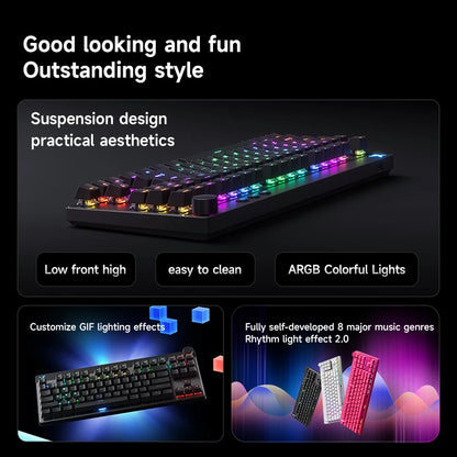 Mchose Mix87 Magnetic Switch Keyboard Wired Gaming Keyboard 8K+256K Esport 0.08ms Low Latency E-Sports Custom Gamer Accessories