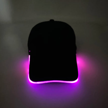 Madinga šviečianti beisbolo kepuraitė su LED apšvietimu, hiphopo stiliaus kepurė barui ir klubui, fluorescencinė kepurė vyrams ir moterims, DJ šokių reikmenys ir kostiumo aksesuaras