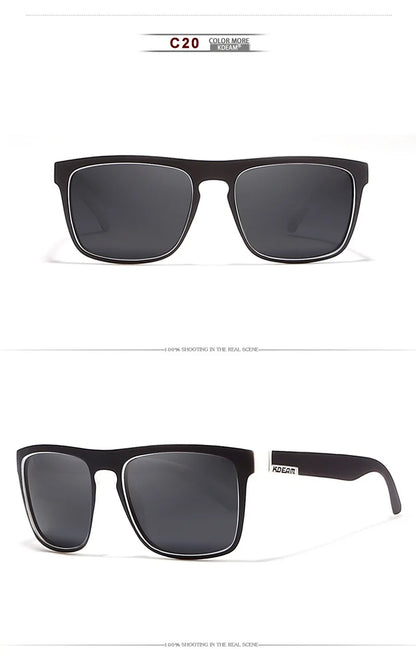 Outdoor Sport Square Myopia Lens Prescription Sunglasses Men Polarized Driving Anti-Glare Myopes Lunettes 0 -0.5 -0.75 Hoz -6.0