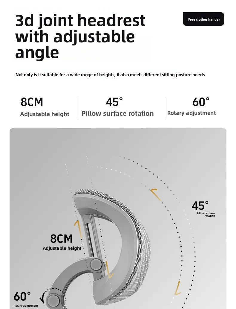 Přenosná minimalistická ergonomická židle s 10D područkami – počítačová, kancelářská, studijní a herní židle Gravity, pevná a odolná