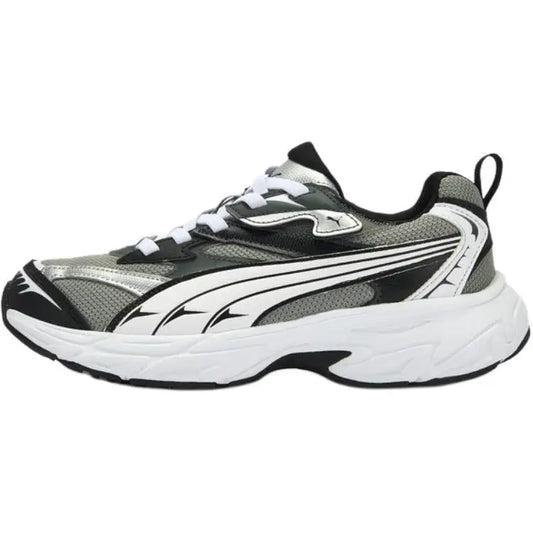 Chaussures de sport décontractées pour enfants Puma Morphic Fabric Ac+ Jr, confortables, tendance, basses, couleur gris fumé, blanc, noir, 406208-02