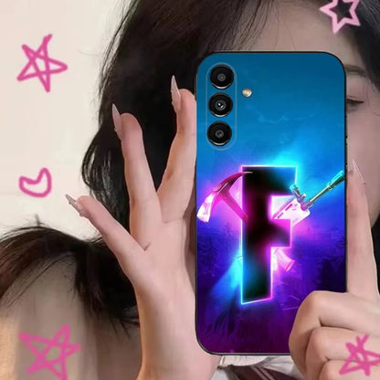 R-Royales F-Fortnites Handyhülle für Samsung S24,S21,S22,S23,S30,Ultra,S20,Plus,Fe,Lite,Note,10,9,5G, Schwarz, Soft Cover