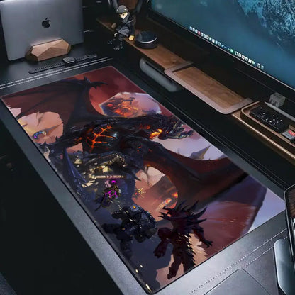 World Of Warcraft Game XXL Large Mouse pad Large Keyboard Desk Mat Gaming Mouse Pad Lock Edge Non-slip Table pad Mat HYBXAXC