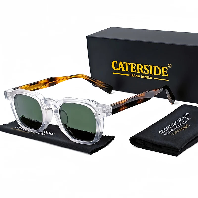 CATERSIDE divatos férfi napszemüveg, kicsi keret, négyzet alakú, személyre szabott dizájn, napszemüveg nőknek, utazáshoz, bulikhoz, üzleti alkalmakhoz, fesztiválokhoz, ajándéknak