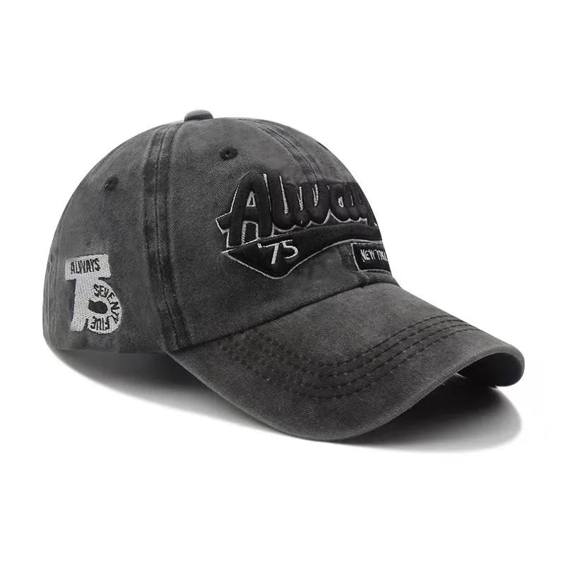 Washed cotton mesh breathable baseball cap made old light board caps men and women tide spring and summer hat women