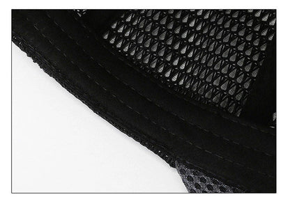 Zomer mesh-pet, baseballpet, ademend, voor buiten, verstelbaar met snapback, wandel- en vispet, voor dames en heren, cool, casual, sportief, fietspet