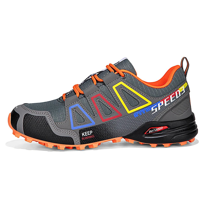 Men Cycling Shoes Outdoor Mountain Cross-Country Cycling Shoes Men Non-Slip Wear-Resistant Cycling Training Shoes Hiking Shoes