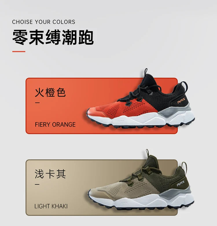 RAX Outdoor Breathable Hiking Shoes for Men Lightweight Walking Trekking Wading Shoes Sport Sneakers Men Outdoor Sneakers Male