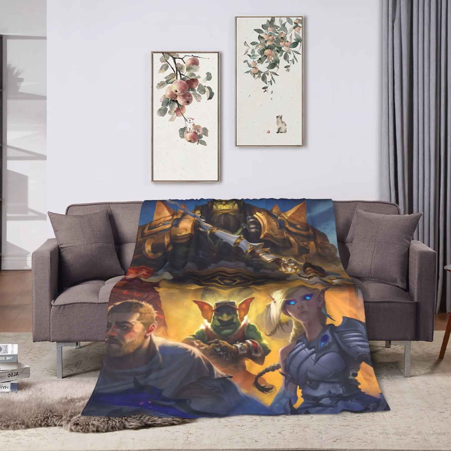 WOW World of Warcraft Flannel Blankets Winter  Soft Warm Throw Blanket for Children Outdoor Novelty Bedspread Sofa Bed Cover