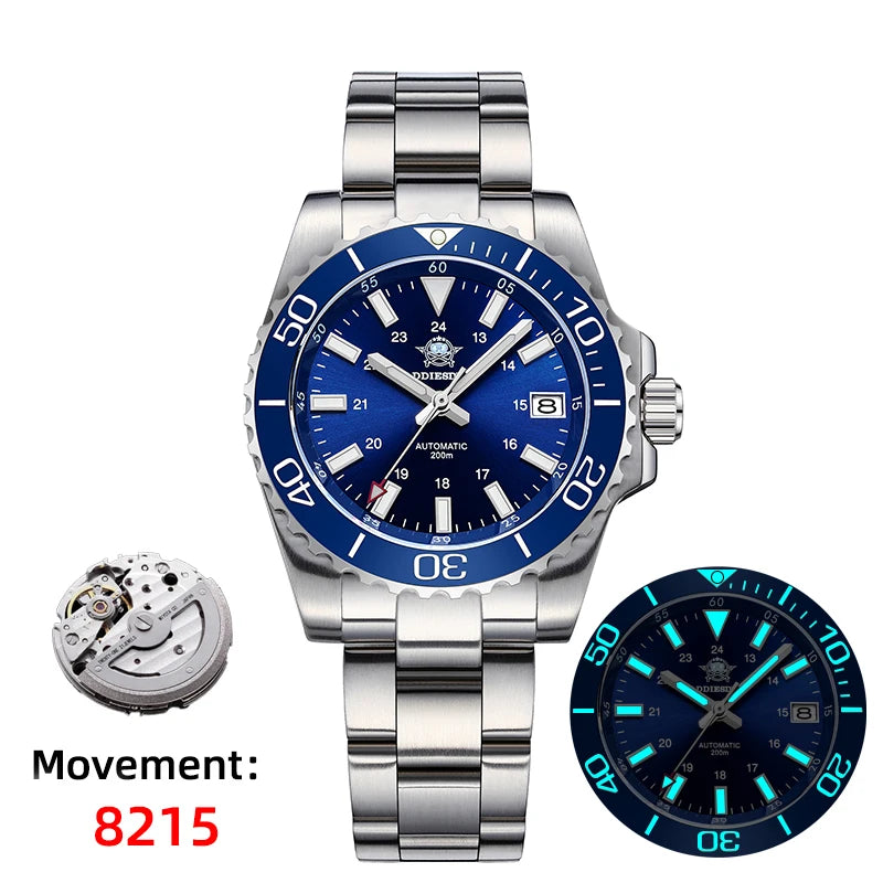ADDIESDIVE Men Luxury Watch Sapphire Crystal Ceramic Ring 20Bar Diving Luminous Automatic Mechanical Watch Exquisite Gift Clock