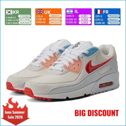 Nike Air Max 90 men's Running Shoes Air Max Cushioning Classic Retro Style Lightweight Comfort for Daily Training DD8496-161