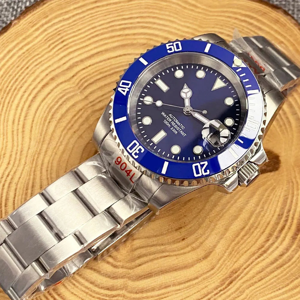 200m wasserdichte Miyota 8215 Automatikuhr für Herren, Taucheruhr, 40mm, mechanisches Uhrwerk, Leuchtanzeige, Jubilee-Armband, Glide-Lock-Schließe