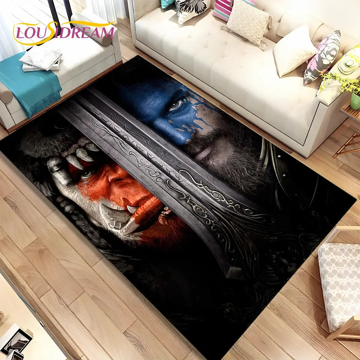 World of Warcraft,WOW ,Game Gamer Area Rug,Carpet Rug for Living Room Bedroom Sofa Doormat Decoration, Kid Non-slip Floor Mat 3D