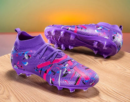 Nouvelles chaussures de football pour hommes, chaussures d'entraînement professionnelles, chaussures de football, baskets de match, chaussures de sport pour l'extérieur sur gazon, antidérapantes, ultralégères, unisexes