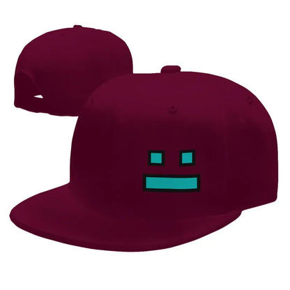 Czapki z daszkiem z gry Geometry Dash – czapki baseballowe typu snapback dla mężczyzn i kobiet, czapki regulowane, czapki hip-hopowe, czapki typu casquette