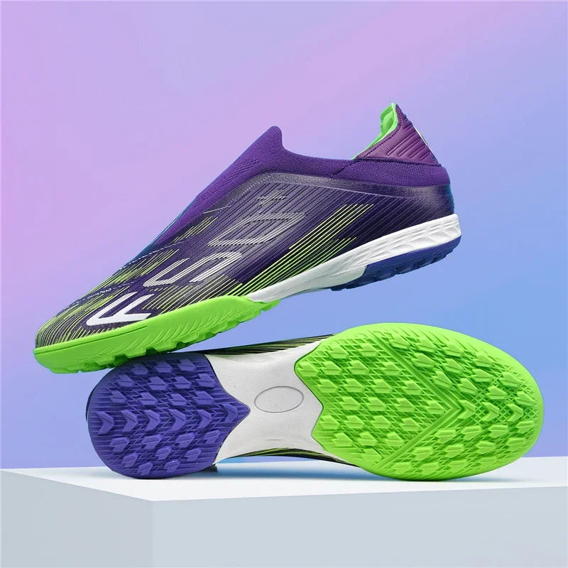 Nouvelles chaussures de football pour hommes, chaussures de match en extérieur, baskets de soccer, chaussures montantes de haute qualité, crampons antidérapants pour futsal et terrain synthétique, meilleures ventes