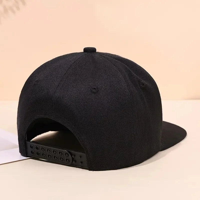 Gorra de béisbol con letras neutras, para primavera y otoño, ajustable, informal, de estilo hip-hop, con visera, ideal para actividades al aire libre y protección solar.