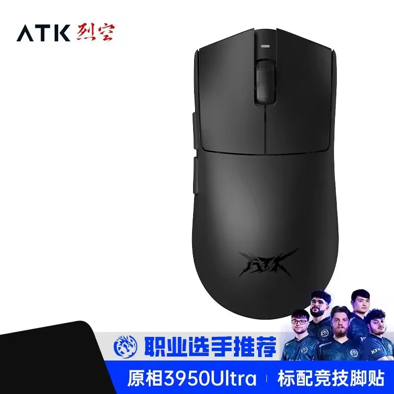 ATK X1 Series vezeték nélküli Bluetooth egér Paw3950/Ultra 8k, könnyű, 49g, hárommódú FPS gamer egér, egyedi ajándék