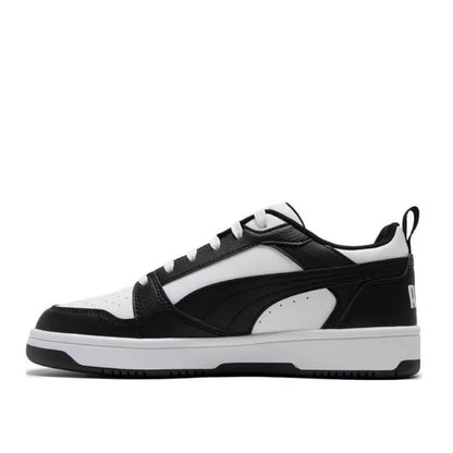 Puma Rebound V6 : baskets basses haut de gamme, élégantes, polyvalentes, amortissantes, légères, pour hommes et femmes – noir 392328-01