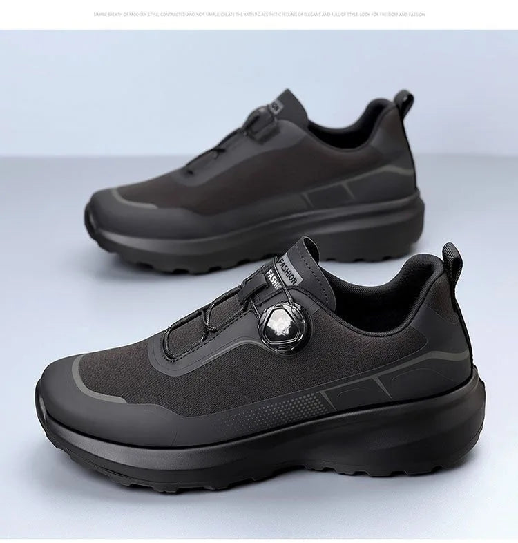 Outdoor Men's Sneakers 2026 New Spring and Summer Thick-Soled Sports Shoes Men's Hiking Daddy Shoes Casual Footwear for Men