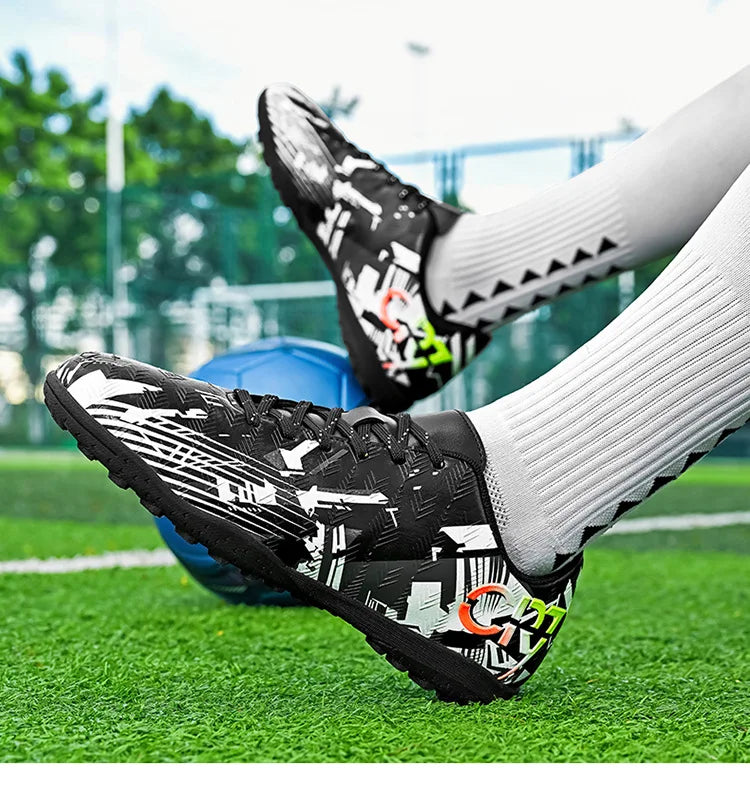 Chaussures de football pour hommes Association Quick Five Up, crampons antidérapants professionnels, ultra-légères, pour entraînement sur gazon