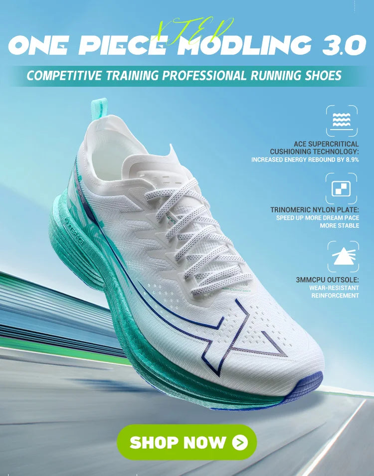 Xtep One Piece Model 2.0 Running Shoes For Men  Autumn Comfortable Stability Cushion Rebound Male Sneakers 876319110073