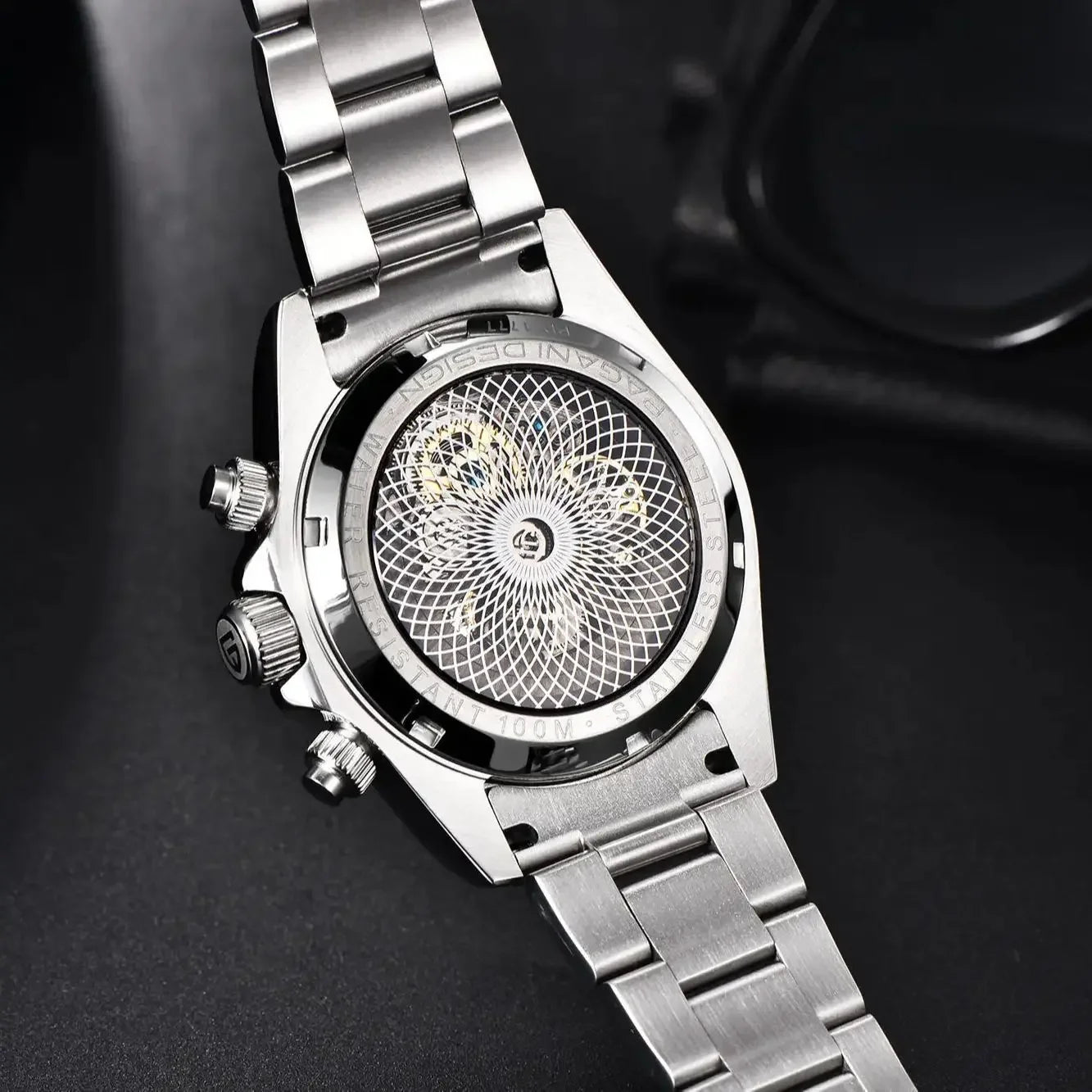 PAGANI DESIGN Men's Automatic Mechanical Watch Stainless Steel Waterproof Sport 10Bar Luxury Casual Watch for Men Reloj Hombre