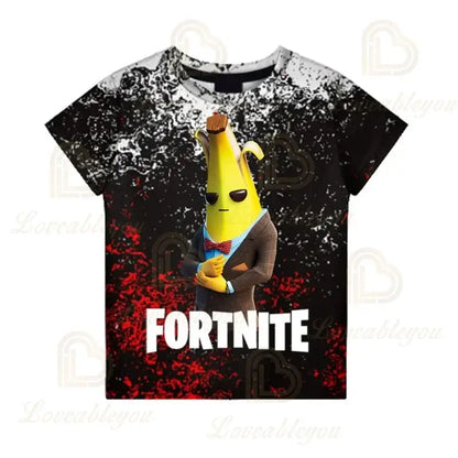 Battle Royale T-shirt Fortnite Victory T Shirt Kids Tops Girls Boys Clothes Harajuku Tees Children 3D 2025 NEW DESIGN