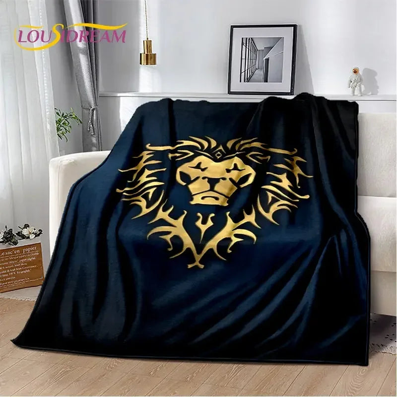 World of Warcraft,WOW ,Game Gamer Soft Plush Blanket,Flannel Blanket Throw Blanket for Living Room Bedroom Bed Sofa Picnic Cover