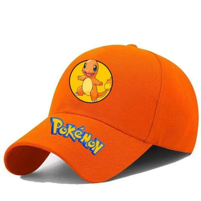 Gengar Pikachu Pokemon Printed Duckbill Hat Adjustable Baseball Cap for Anime Fans Cosplay Lovers Travel Sports Casual Wear