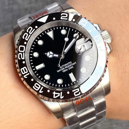 200m wasserdichte Miyota 8215 Automatikuhr für Herren, Taucheruhr, 40mm, mechanisches Uhrwerk, Leuchtanzeige, Jubilee-Armband, Glide-Lock-Schließe
