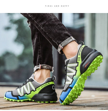 Waterproof Men and Women Cycling Shoes MTB Bike Riding Shoes Motorcycle Shoes Bicycle Shoes Hiking Sneakers for Men