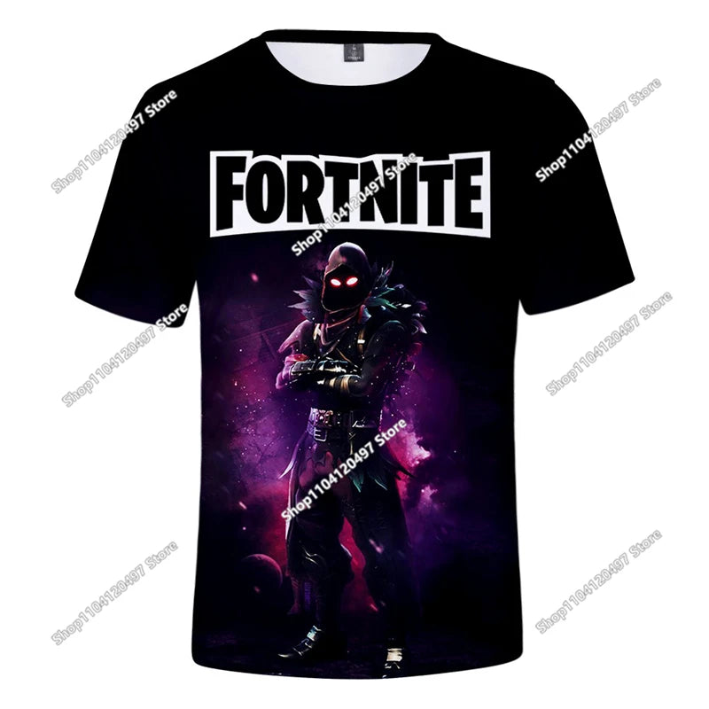 T-shirt 3D Battle Royale Fortnite — T-shirts para Homem e Mulher, Rapazes e Raparigas, Tops Cartoon Victory, Roupa Teen, Crianças, Herói de Jogo, T-shirts e Tops