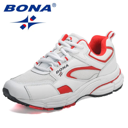 BONA new designers running shoes breathable outdoor sports shoes women lightweight sneakers ladies comfort athletic shoes