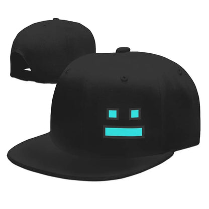 Czapki z daszkiem z gry Geometry Dash – czapki baseballowe typu snapback dla mężczyzn i kobiet, czapki regulowane, czapki hip-hopowe, czapki typu casquette