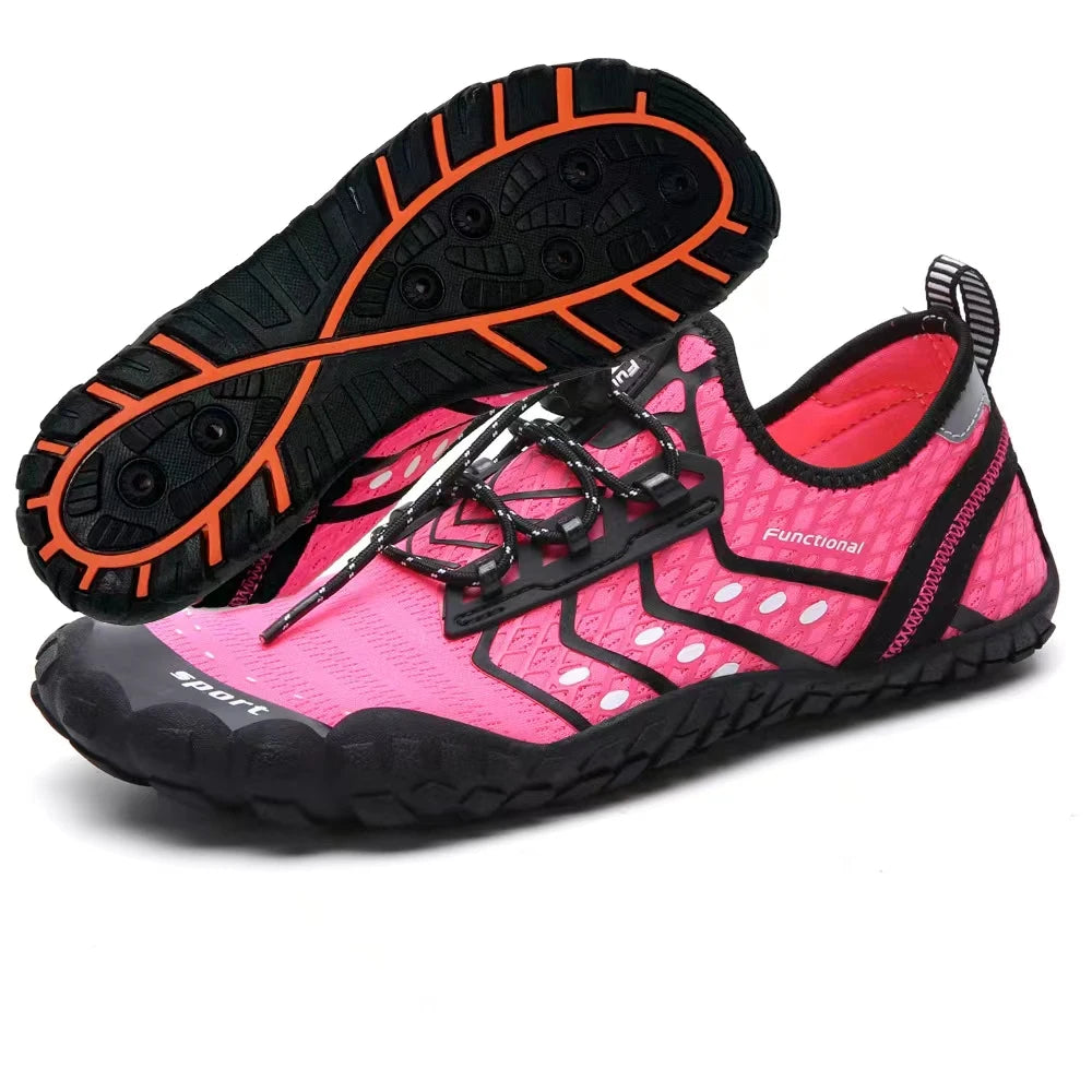 36-48# Gym Footwear Unisex Seaside Aqua Shoes Couples Vacation Beach Game Wading Shoes Men’s Squat Fitness Shoes Women’s Yoga Shoes